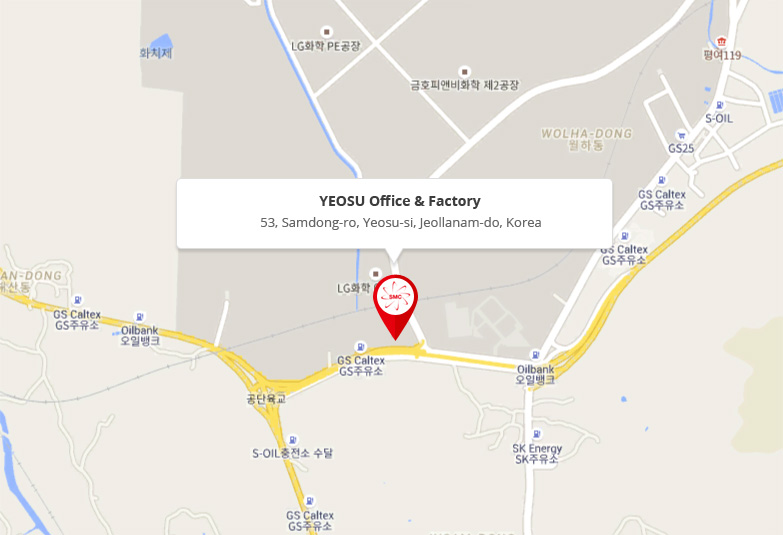 Yeosu's map